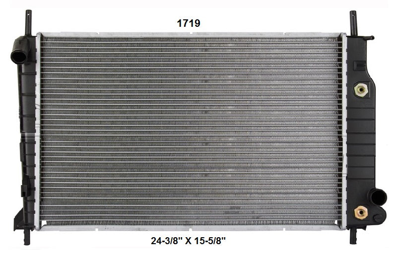 Radiador Automotriz Ford Mercury Countour Mystique, Cougar, Mystique T/A 95-00  26mm Tubo Soldado-M USA- RADIADORES DEYAC