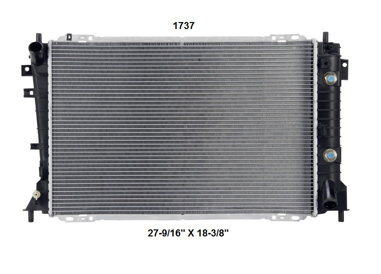Radiador Automotriz Ford Mercury, Lincoln Crown victoria Crown victoria,Grand marquis, Touwn car,Grand marquis T/A 95-97 26mm Tubo Soldado-M USA- RADIADORES DEYAC