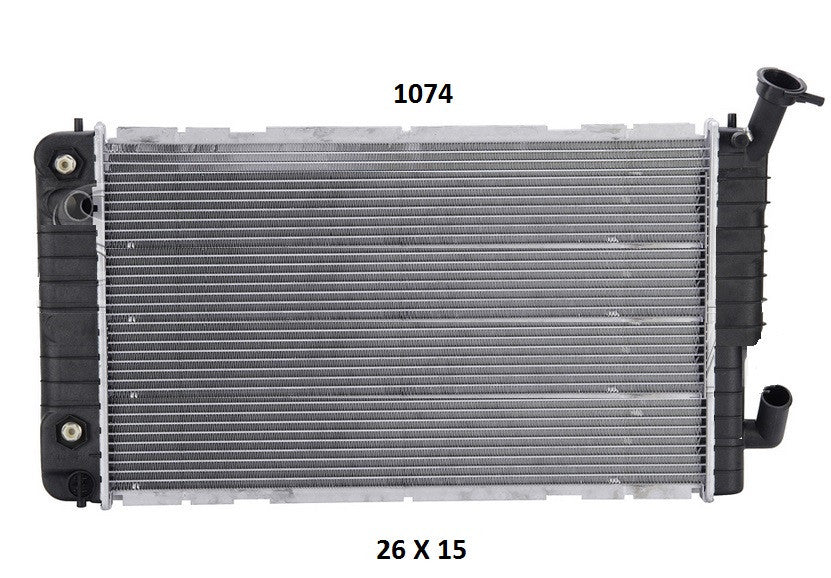 Radiador Automotriz GM Pontiac Beretta Corsica,Tempest T/A 90-91 32mm Tubo Soldado-M USA- RADIADORES DEYAC