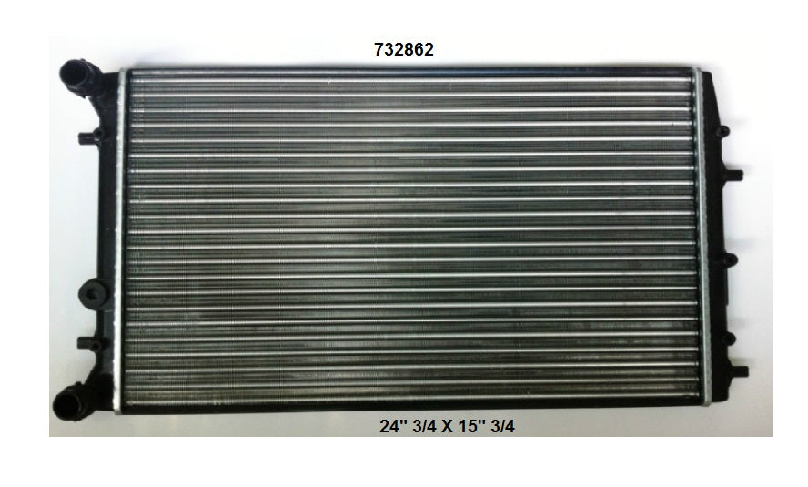 Radiador Automotriz Polo Lupo Ibiza Cordoba T/M 02-07 34mm Aluminio M-M.USA- RADIADORES DEYAC