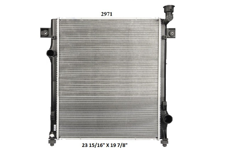 Radiador Automotriz Chrysler Dodge Nitro T/E 07-12 26mm Tubo Soldado-M USA- RADIADORES DEYAC