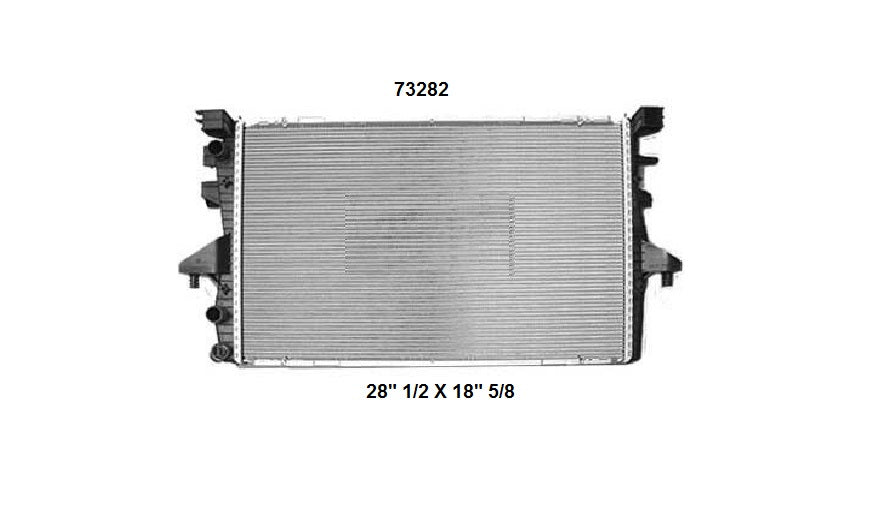Radiador Automotriz Volkswagen  Eurovan transporter  T/M 05-10 32mm Tubo Soldado-M USA- RADIADORES DEYAC