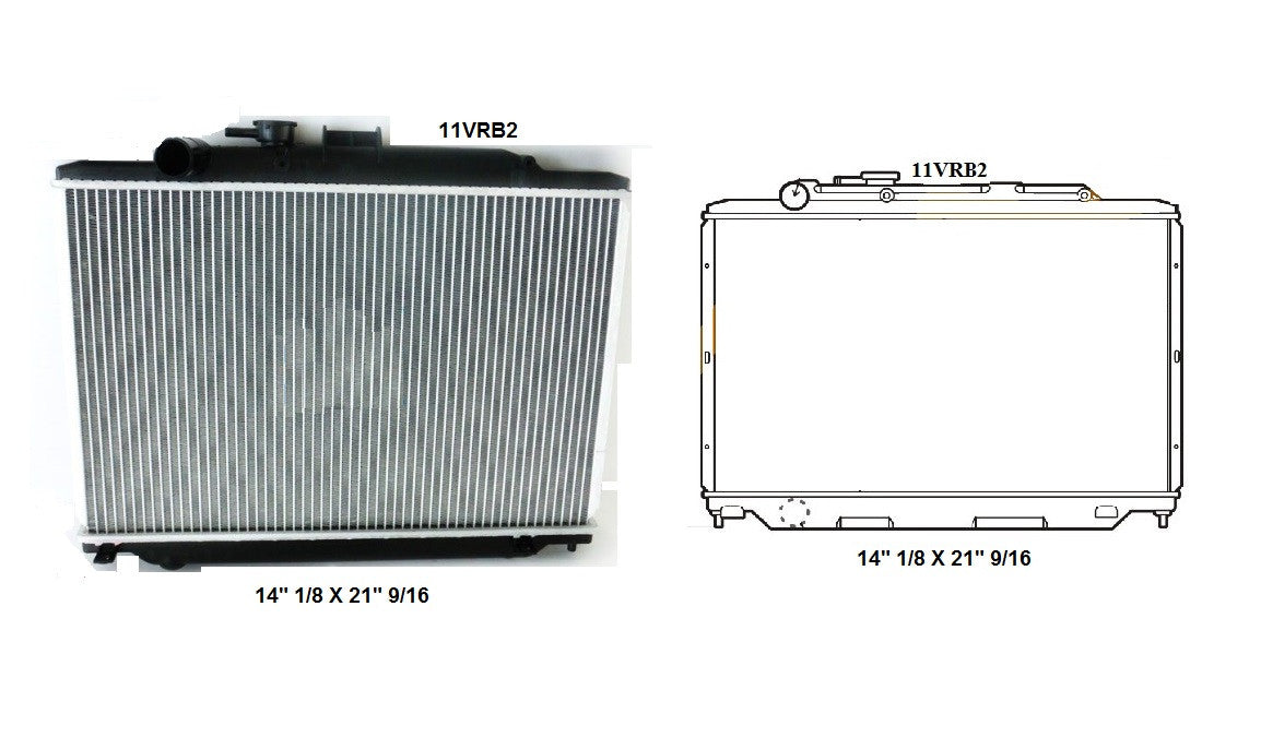 Radiador Automotriz Urban T/M 09-09 34mm Aluminio M-M.USA- RADIADORES DEYAC