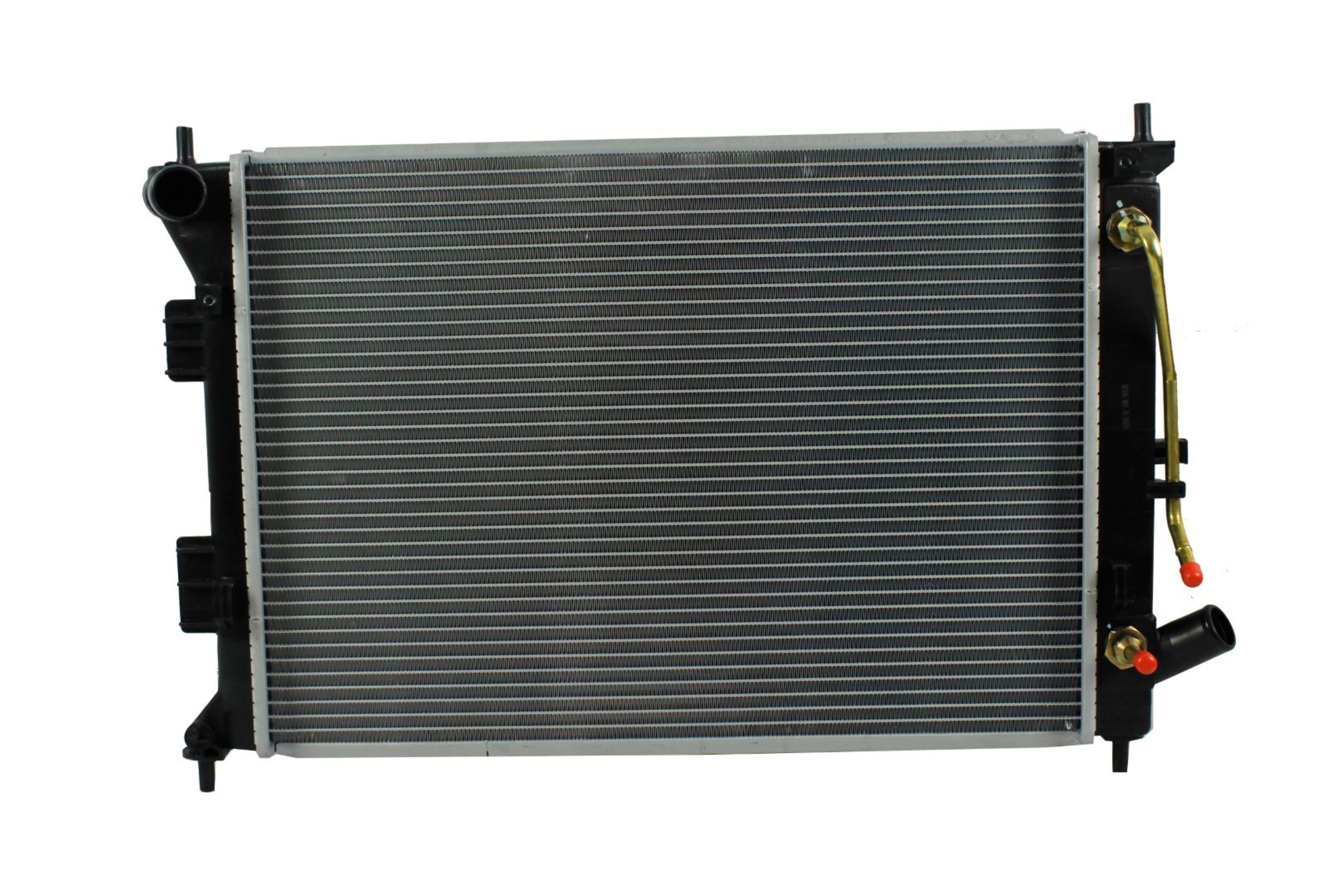 Radiador Automotriz Hyundai Kia Elantra Forte T/A 12-14 16mm Tubo Soldado