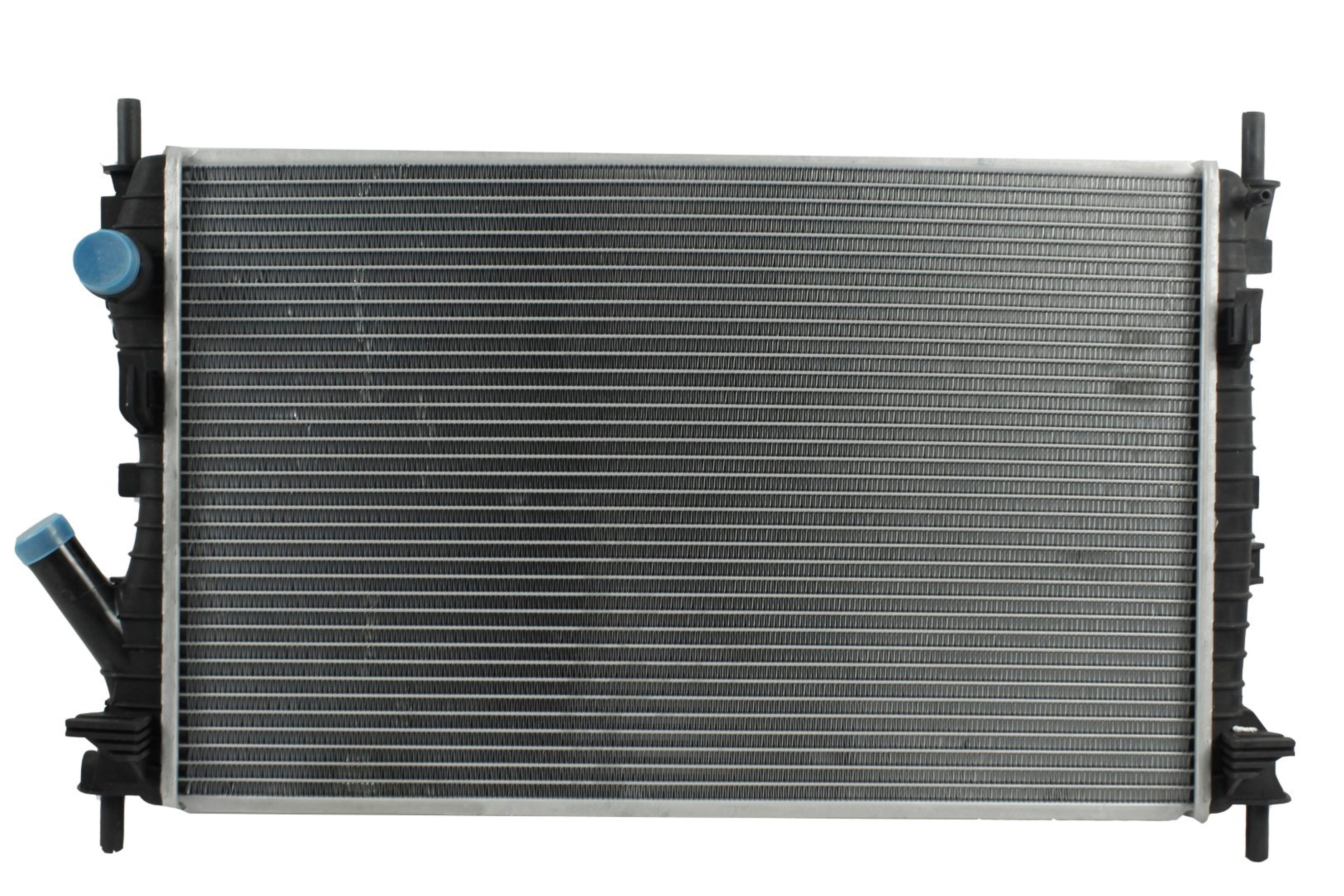 Radiador Automotriz Ford  Fiesta Fusion T/A T/M 04-17 26mm Tubo Soldado