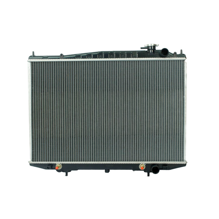 Radiador Automotriz Nissan  Frontier Base XE, Xterra SE T/A 98-15  26mm Tubo Soldado