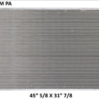 Radiador Tracto Camión International 7300 7400 7500 Workstar 7600 7700 09-08 Plástico/Aluminio-BIG TRUCK- RADIADORES DEYAC