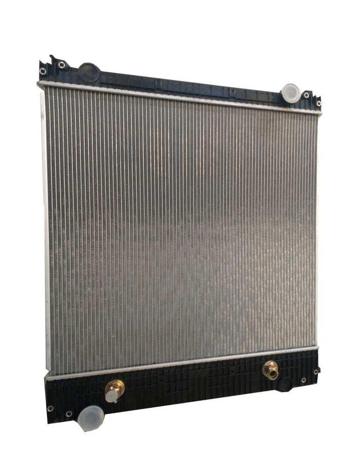 Radiador Tracto Camión Freightliner FL Bussiness Class M2 106 112 08-18  Plastico Aluminio TA (Tomas Cruzadas)