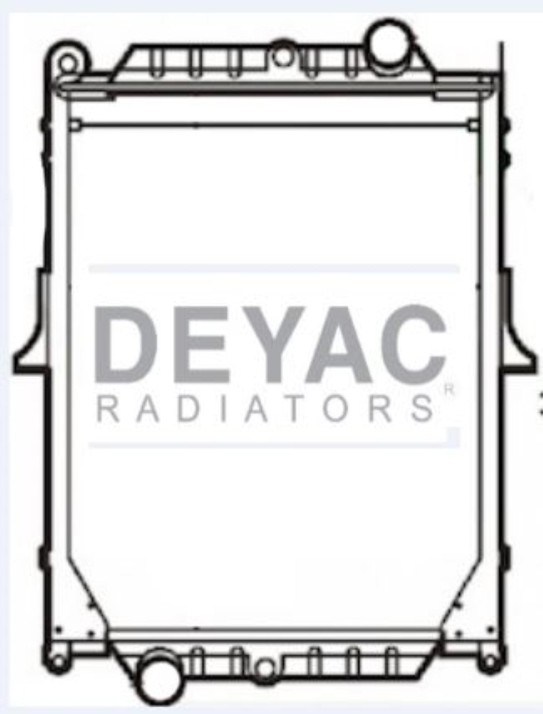 Radiador Tracto Camión Volvo Bus VLE F-180 02-07 Plástico/Aluminio TM