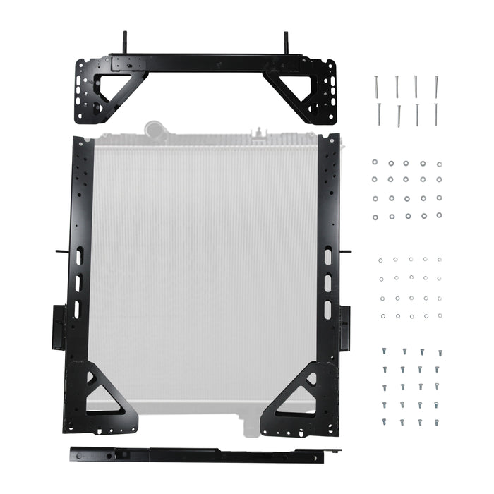 Marco Radiador Tracto Camión Kenworth T 400 Base T800 Base W900 Base PT 384 386 389 08-13 Plástico/Aluminio T/M Marco