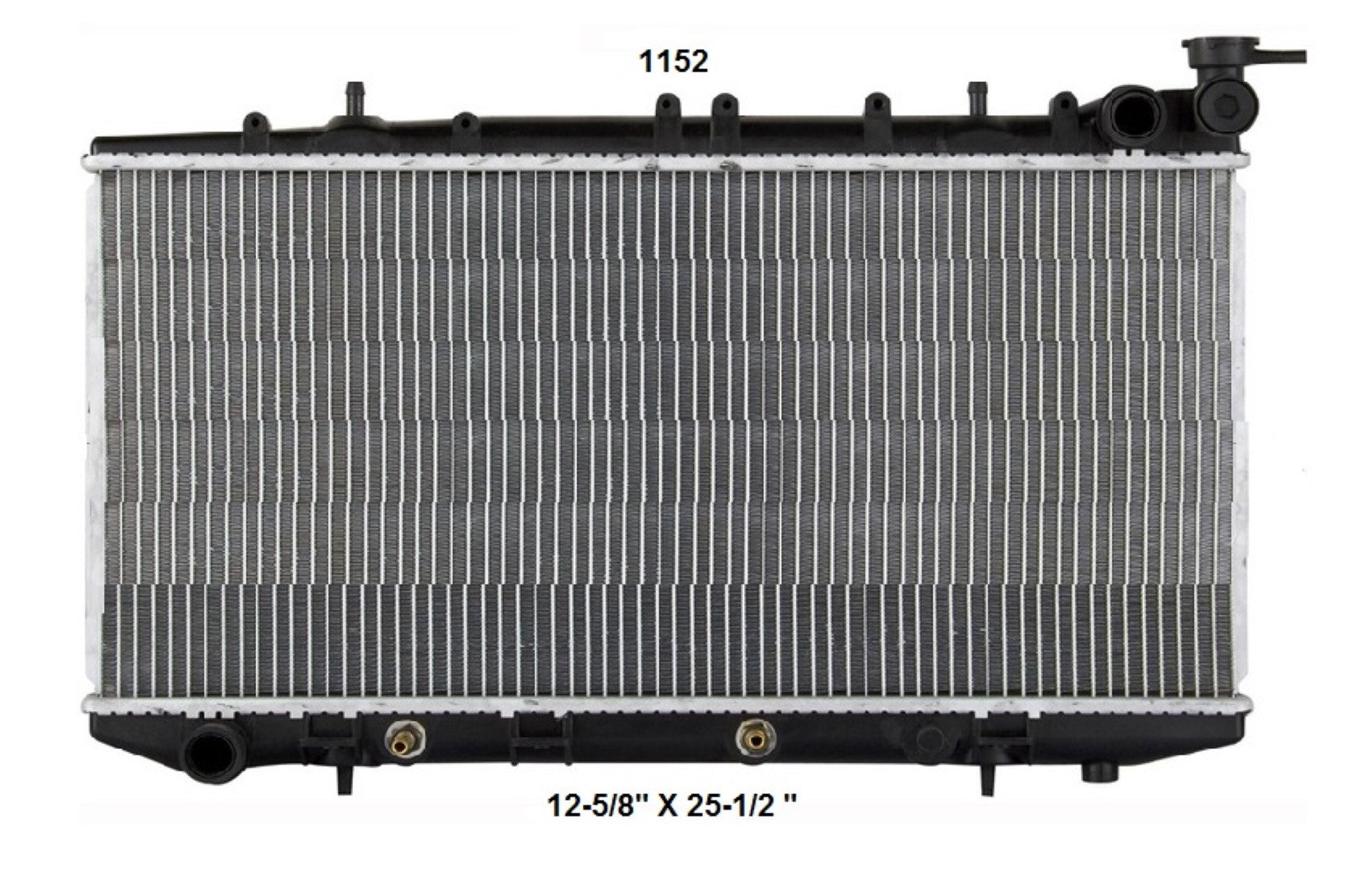 Radiador Automotríz NX Tsuru Sentra Tsubame T/M 91-15 23mm Aluminio M