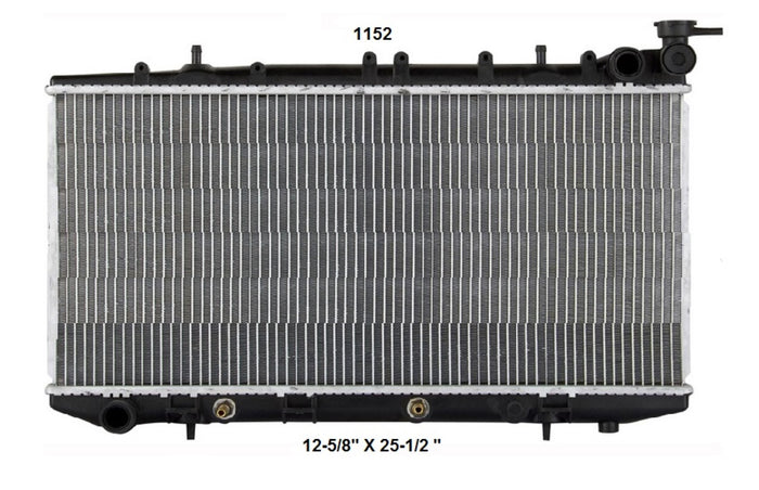 Radiador Automotríz NX Tsuru Sentra Tsubame T/M 91-15 23mm Aluminio M