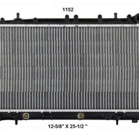 Radiador Automotríz NX Tsuru Sentra Tsubame T/A 91-15 23mm Aluminio M