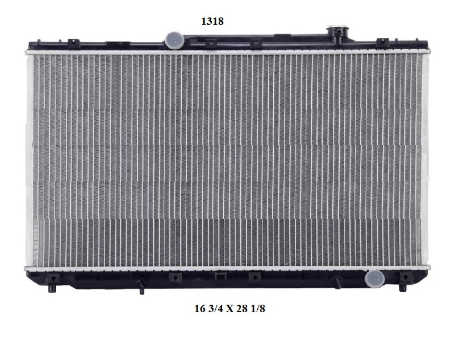 Radiador Automotriz Camry T/M 92-96 23mm Aluminio M-M.USA- RADIADORES DEYAC