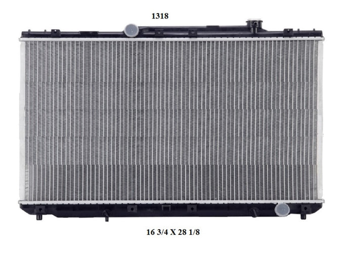 Radiador Automotriz Camry T/M 92-96 23mm Aluminio M-M.USA- RADIADORES DEYAC