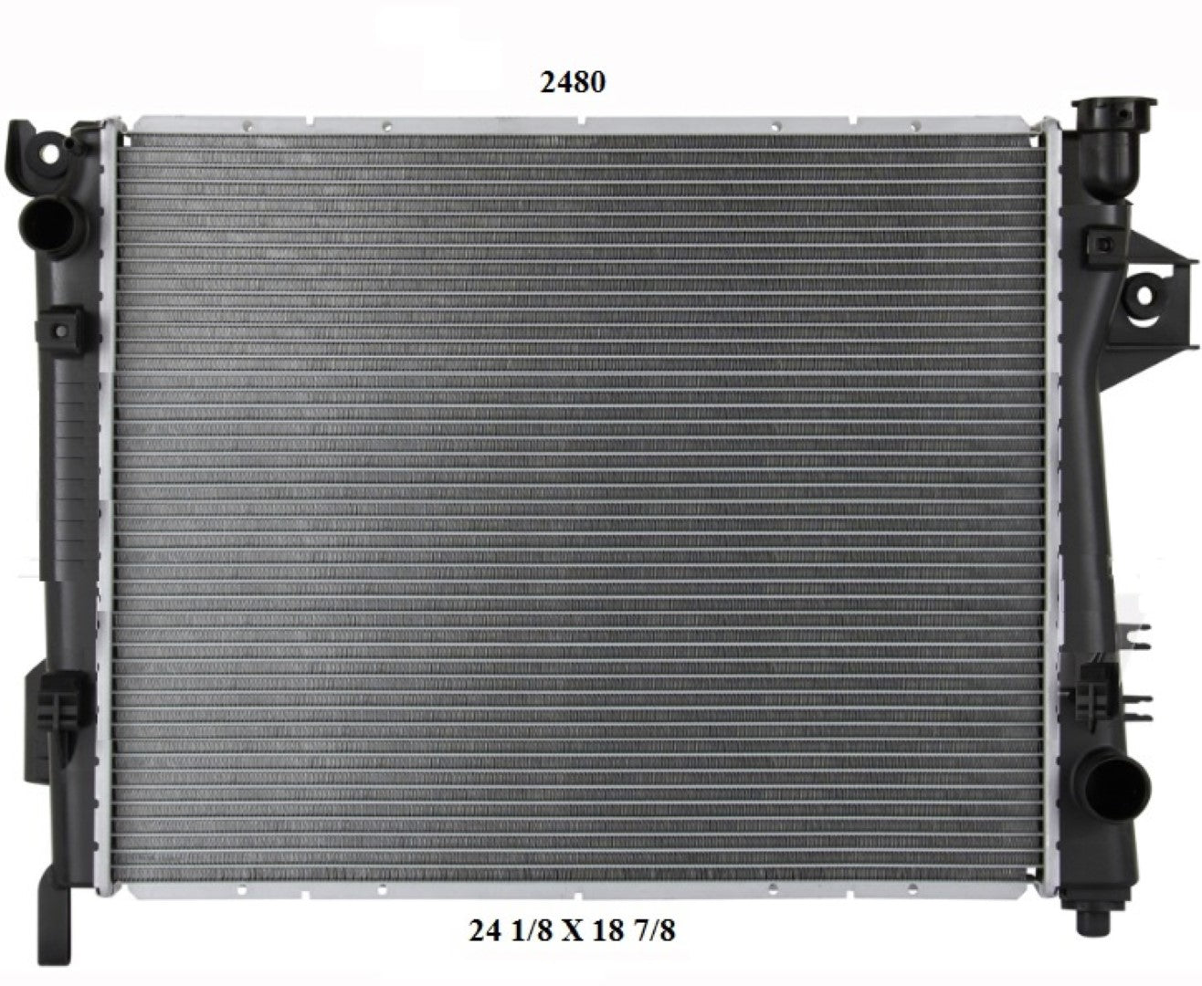 Radiador Automotriz 3500 Custom1500 SXT T/M 02-08 34mm Aluminio M-M.USA- RADIADORES DEYAC