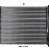 Radiador Automotriz 3500 Custom1500 SXT T/M 02-08 34mm Aluminio M-M.USA- RADIADORES DEYAC