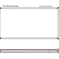 Radiador Automotriz Chevy Pop 94-04 34mm Aluminio M-M.USA- RADIADORES DEYAC