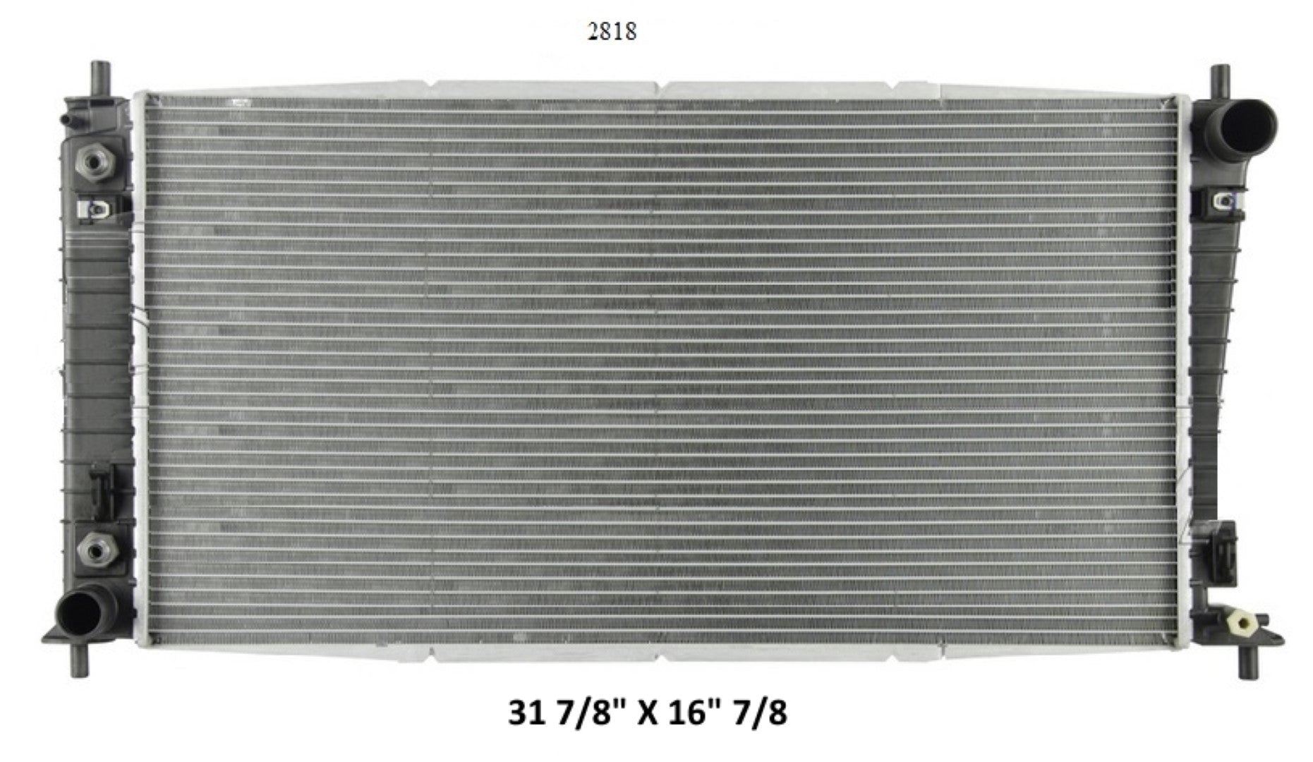Radiador Automotriz Ford Lincoln Expedition F-150,F250,Lobo,Navigator, Mark LT  T/A 05-08 32mm Tubo Soldado