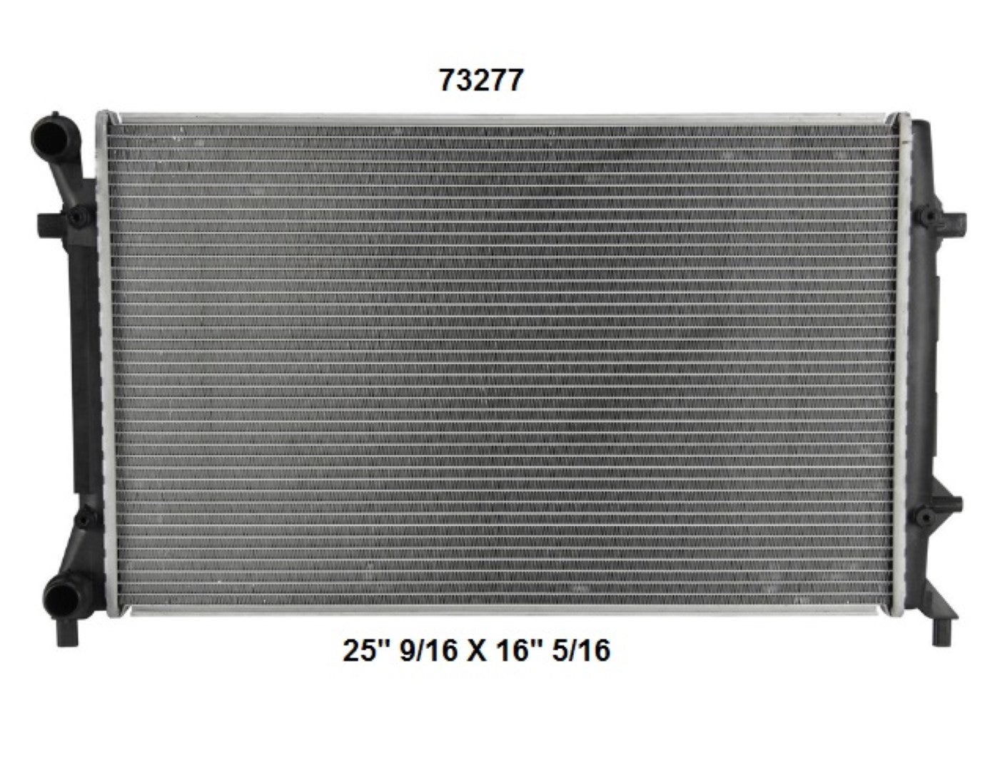 Radiador Automotriz Audi Volkswagen, Seat TT Quattro Altea, Leon, Toledo,Bora, Golf, Jetta T/M 06-12 32mm Tubo Soldado-M USA- RADIADORES DEYAC