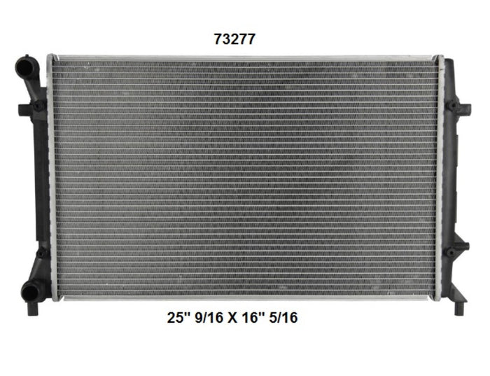 Radiador Automotriz Audi Volkswagen, Seat TT Quattro Altea, Leon, Toledo,Bora, Golf, Jetta T/M 06-12 32mm Tubo Soldado-M USA- RADIADORES DEYAC