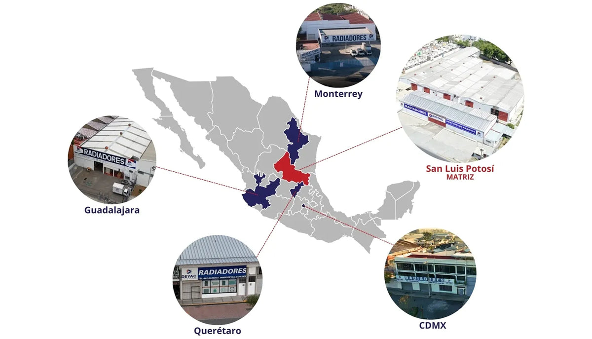 Red de distribución DEYAC en México