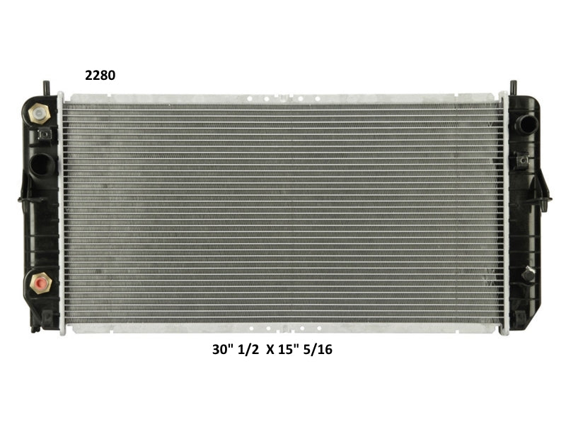 Radiador Automotriz Cadillac  Seville SLS STS T/A 98-00 32mm Tubo Soldado-M USA- RADIADORES DEYAC