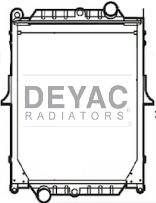 Radiador Tracto Camión Volvo Bus VLE F-180 02-07 Plástico/Aluminio TM