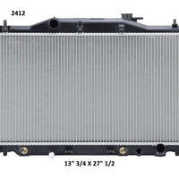 Radiador Automotriz Acura RSX RS, XL T/A 02-16 16mm Tubo Soldado-M USA- RADIADORES DEYAC