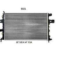 Radiador Automotriz Astra Zafira T/A 98-05 23mm Aluminio M-M.USA- RADIADORES DEYAC