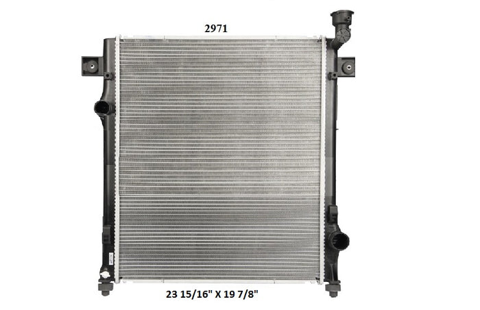 Radiador Automotriz Chrysler Dodge Nitro T/E 07-12 26mm Tubo Soldado-M USA- RADIADORES DEYAC
