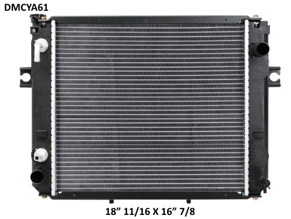 Radiador Montacargas Yale Hyster H177 18 3/4 x 16 1/2 x 48mm Enfriador Izquierdo-MONTACARGAS- RADIADORES DEYAC