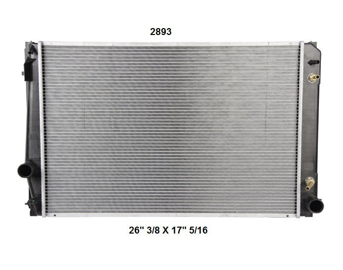 Radiador Automotriz Toyota RAV4 Limited, Platinum, Sport T/A 06-15 26mm Tubo Soldado-M USA- RADIADORES DEYAC