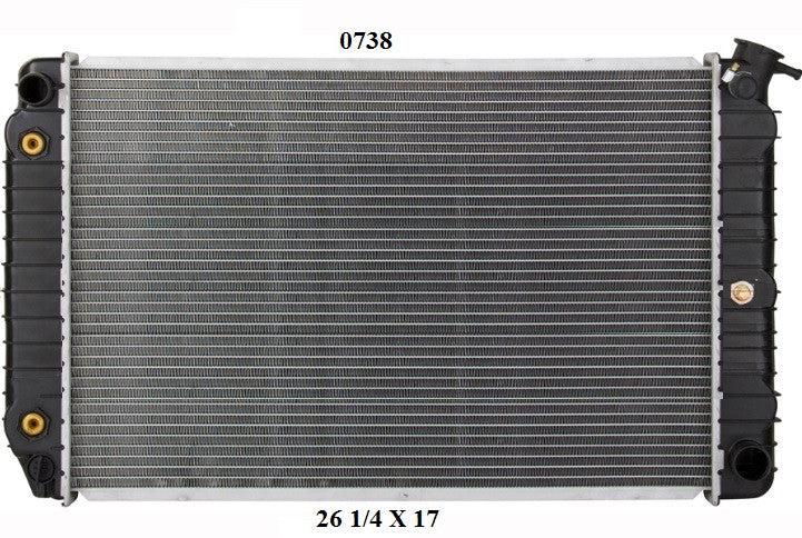 Radiador Automotriz Oldsmobile Buick, Chevrolet Cutlass Century, Century T/A 82-90 32mm Tubo Soldado-M USA- RADIADORES DEYAC