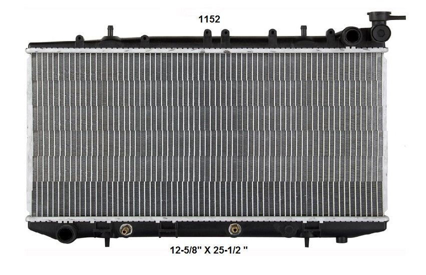 Radiador Automotríz NX Tsuru Sentra Tsubame T/A 91-15 23mm Aluminio M
