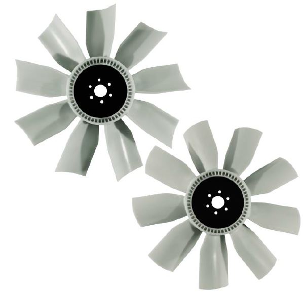 Aspas Ventilador Tractocamion Mercedes Benz Kenworth Navistar Diámetro 30 9 Aspas DI 2"