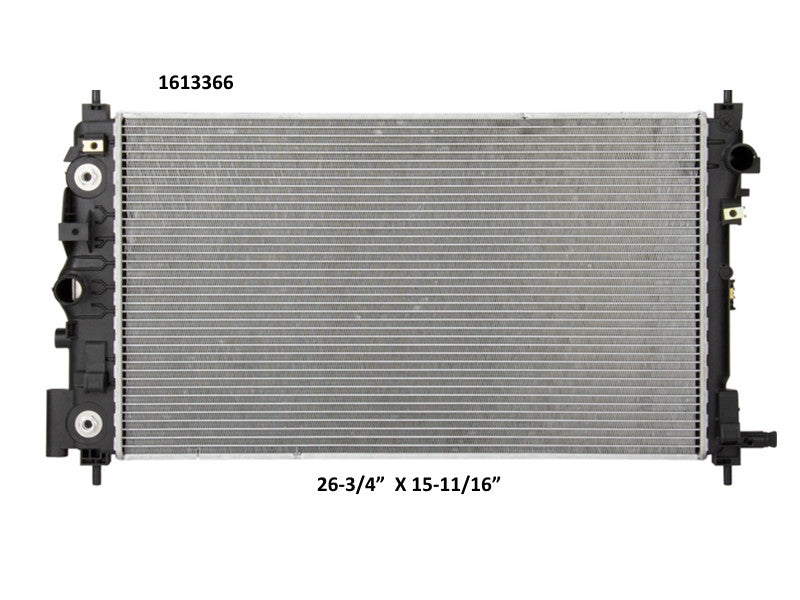 Radiador Automotriz GM Cadillac Impala LTZ, XTS, Liverty,Luxury T/A 13-17 26mm Tubo Soldado-M USA- RADIADORES DEYAC
