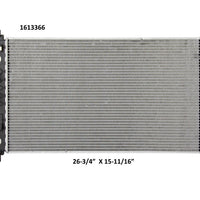 Radiador Automotriz GM Cadillac Impala LTZ, XTS, Liverty,Luxury T/A 13-17 26mm Tubo Soldado-M USA- RADIADORES DEYAC