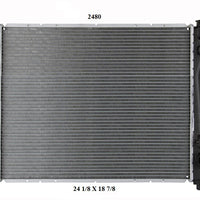 Radiador Automotríz 3500 Custom1500 SXT T/M 02-08 34mm Aluminio M-M.USA- RADIADORES DEYAC
