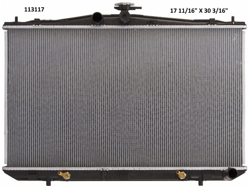 Radiador Automotriz Lexus Toyota RX350 Sienna T/A 10-15 42mm Tubo Soldado-M USA- RADIADORES DEYAC