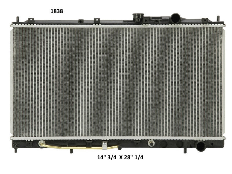 Radiador Automotriz Mitsubishi Galant GS, S, DE,ES, LS T/A 94-98 26mm Tubo Soldado-M USA- RADIADORES DEYAC