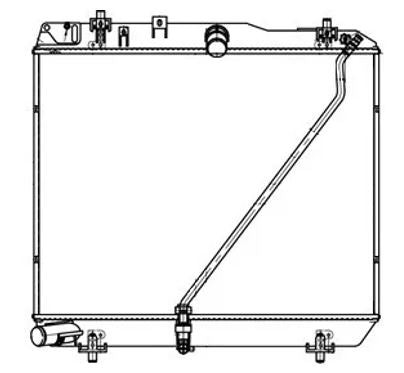 Radiador Automotriz Toyota Hiace T/M 06-17